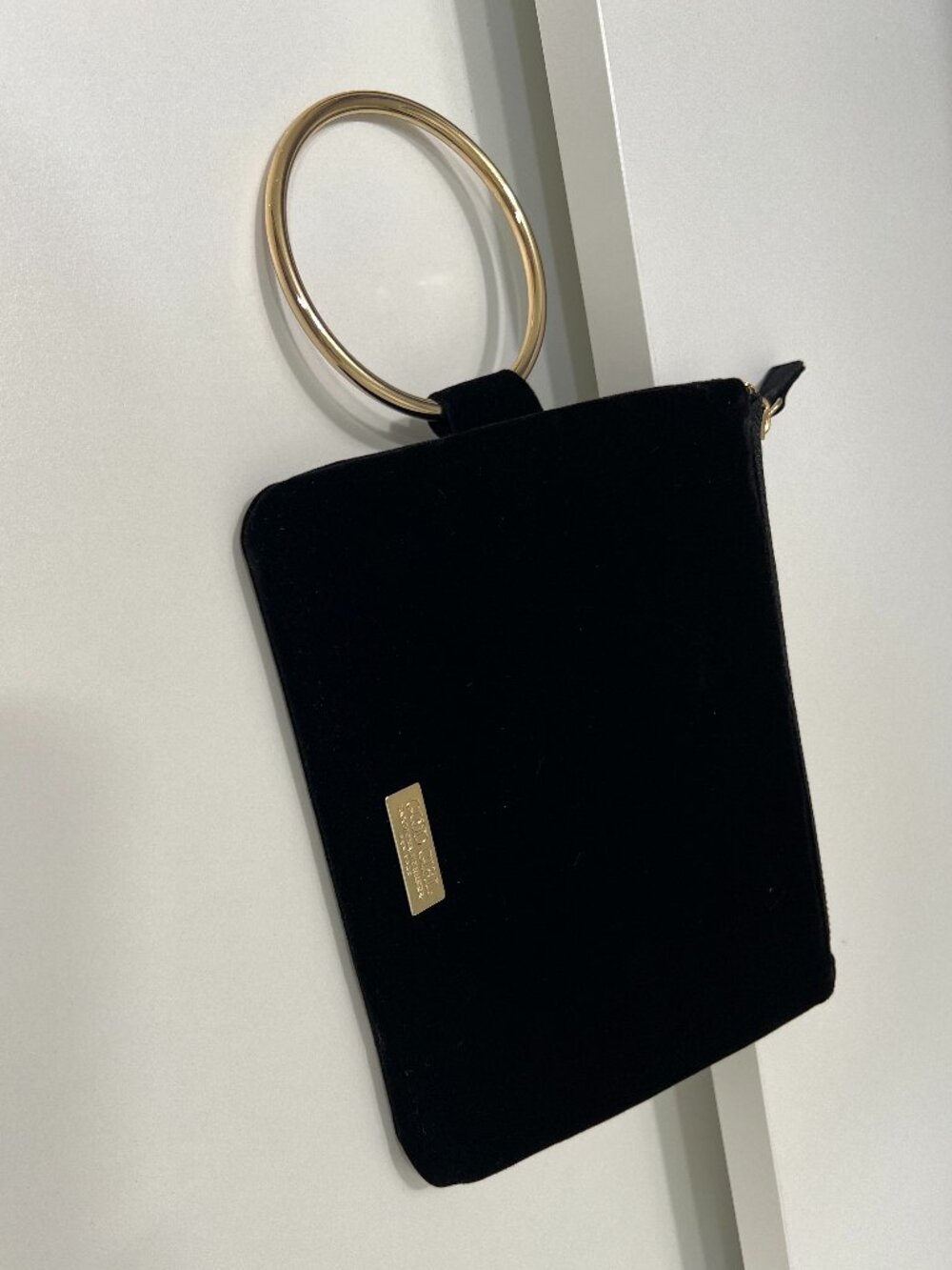 NEW! Limited Edition! CAROLINA HERRERA Good Girl Black Velvet Wristlet Bag